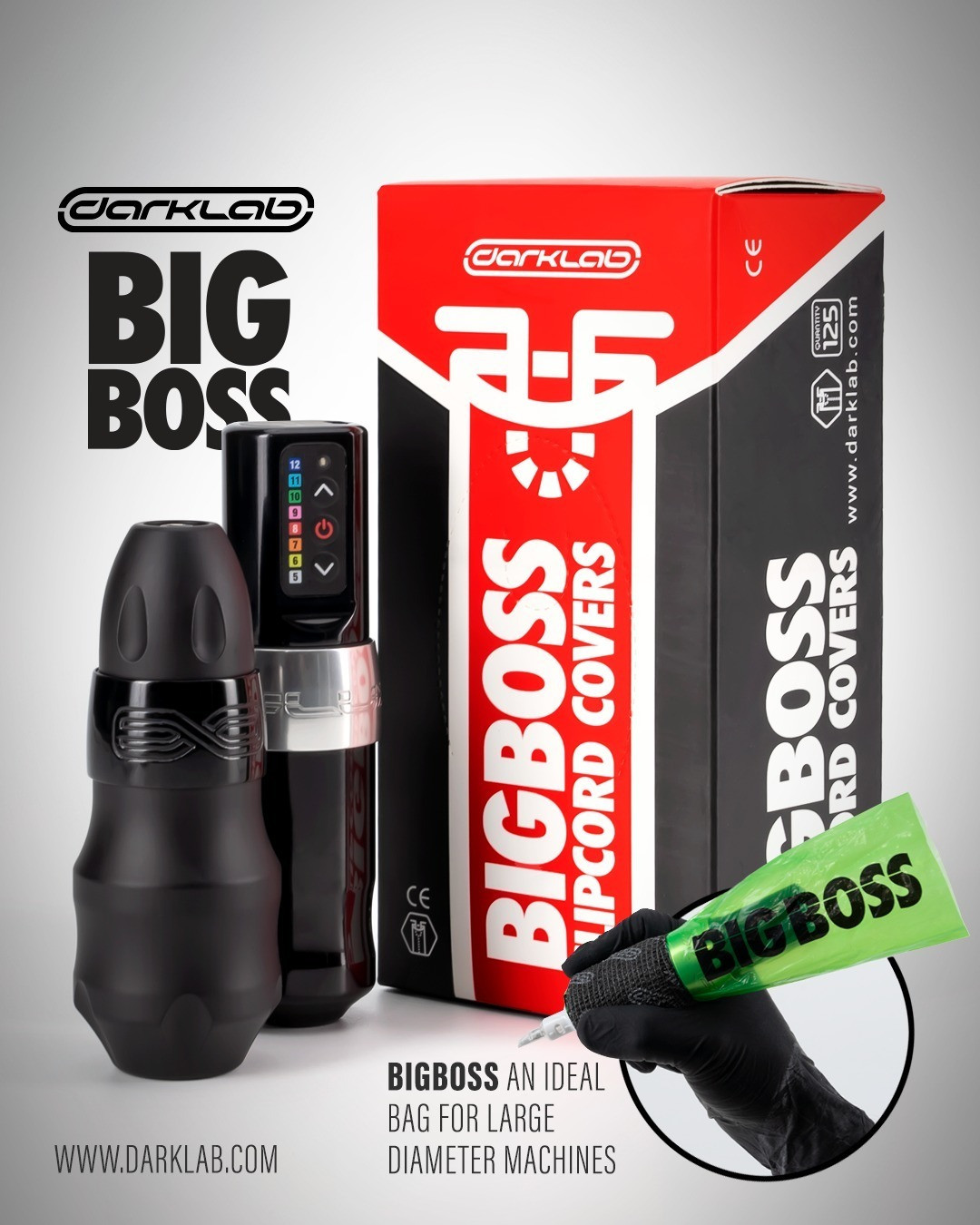 Darklab Big Boss Large Pen/Clipcord Cover (125)