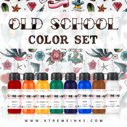 Xtreme Ink Old School Colour Set 8x30ml Reach 2023