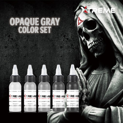 Xtreme Ink Opaque Grey Set 5x30ml Reach 2023