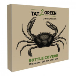 Tat2Green Bottle Covers - Black - 250mm x 150mm -  Box of 100