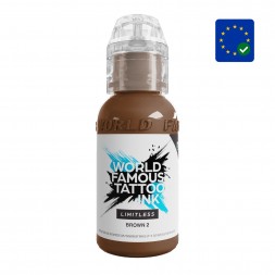 World Famous Limitless Tattoo Ink Brown 2 (30ml)